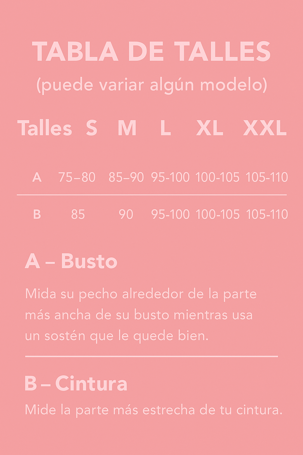 Guía de talles