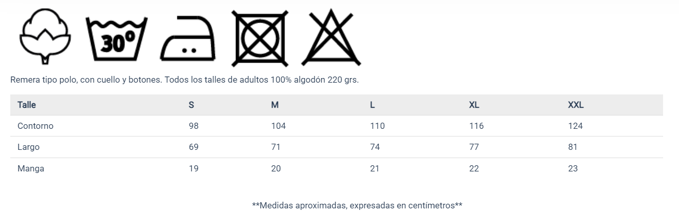 Guía de talles