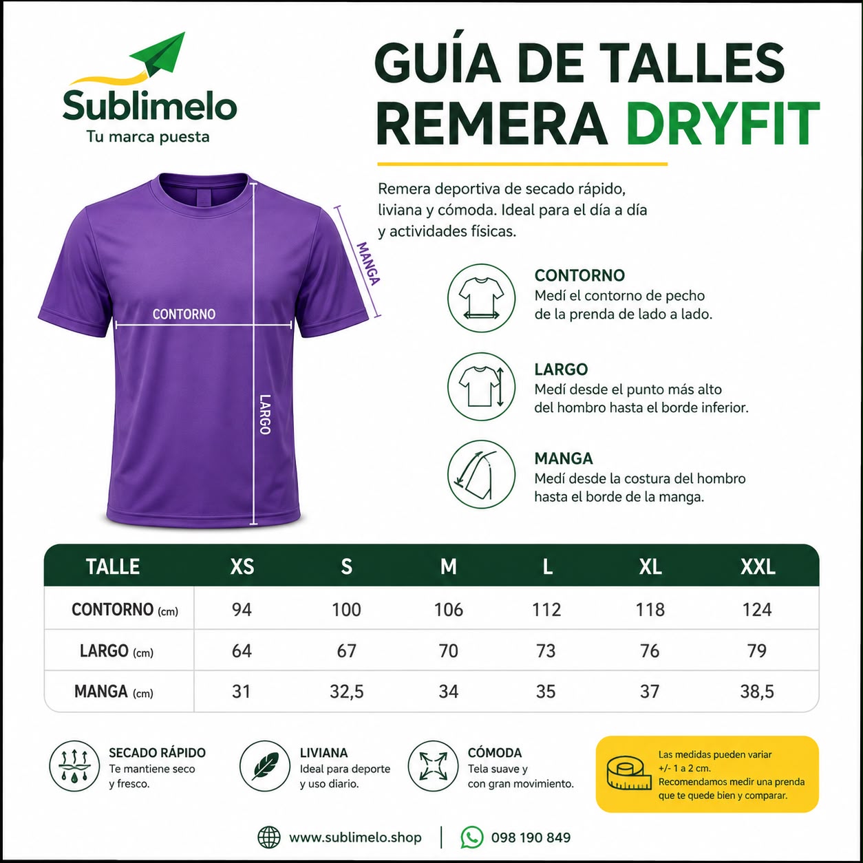 Guía de talles