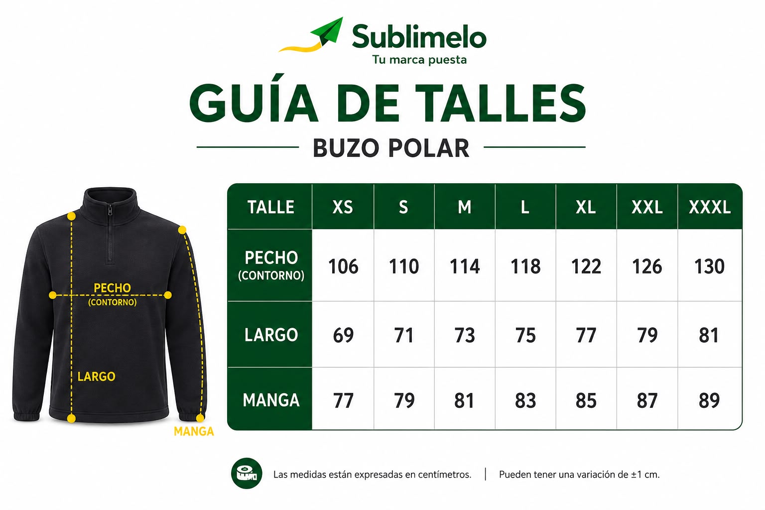 Guía de talles