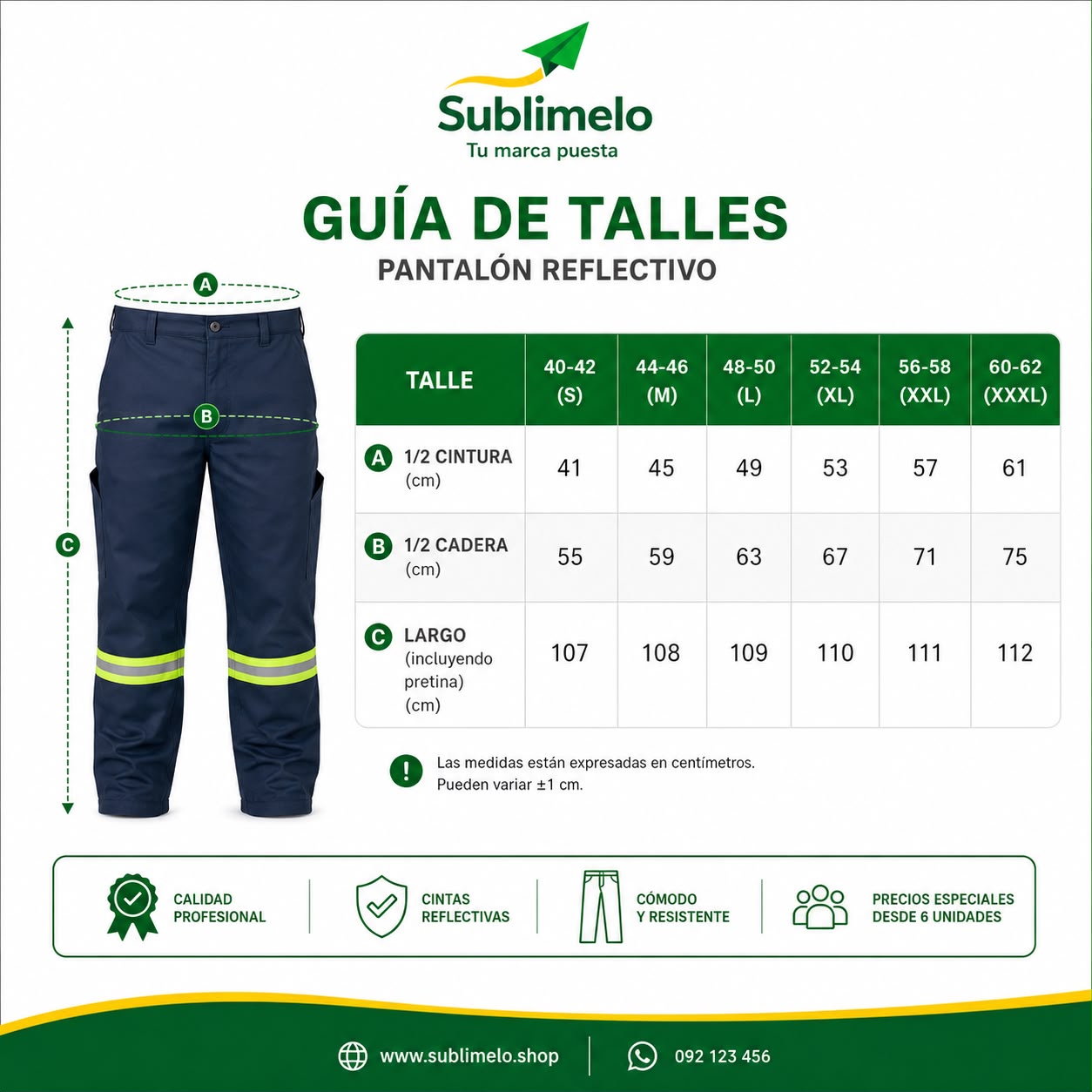 Guía de talles